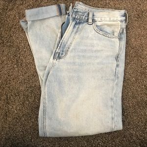 light blue mom jeans